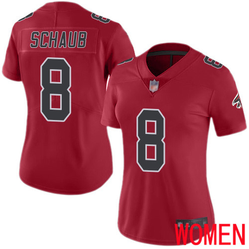 Atlanta Falcons Limited Red Women Matt Schaub Jersey NFL Football 8 Rush Vapor Untouchable